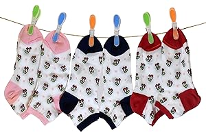 PETTI Artigiani Italiani - Calzini Bambina, 6 Paia di Calzini Corti Bambina, Calzini Bambino Corti Femminuccia, Calzini Bambina Cotone Filo di Scozia, 100% Made in Italy