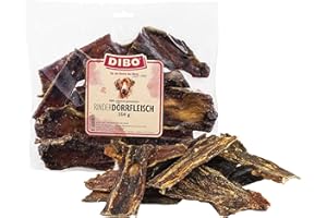 DIBO Carne deshidratada, Bolsa de 250 g, Aperitivos o golosinas para morder, Comida para Perros, artículo masticable de Calidad sin Productos químicos DIBO