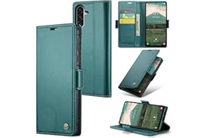 Rerzoiro Handyhülle für Samsung Galaxy A36 5G Hülle, Premium PU Lederhülle Klappbar Flip Case [RFID Blocker] Tasche Magnet Kartenfach Klapphülle Schutzhülle für Samsung Galaxy A36 5G, Türkis