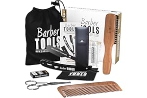 KIT/SET/Cofanetto di cura e cura per barba e rasatura ✮ BARBER TOOLS