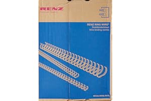Renz 311600034 16.0 mm Ring Wire Cut Element - White. 3:1 Pitch. A4. 50 Wires per Box.