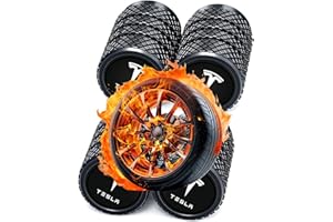 YUVA 4 pcs Car Tyre Valve Dust Caps Compatible with Te-sla Model 3, S, X, Y Accessories, Leakproof Corrosion Resistant Tyre Valve Caps Compatible with Te-sla Model Y Car Accessories, Black