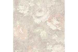 BRICOFLOR Carta da parati tnt (tessuto non tessuto) vintage stile vintage Beige Marrone Rosso 336042 33604-2 A.S. Création Secret Garden | Beige/Marrone/Rosso | Rotolo (10,05 x 0,53 m) = 5,33 m²