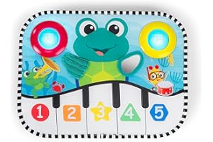 Baby Einstein Ocean Explorers Neptune's Kick & Explore Musical Kick Pad & Crib Toy, for Ages 0 Months and up