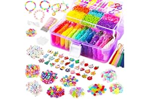 LUZOON 12000+ Loom Bänder Set XXL, 30 Farben Gummibänder für Armbänder 3-lagigem Koffer Mega Set DIY Gummi Armband Basteln für Kinder Jungs Mädchen Geschenk