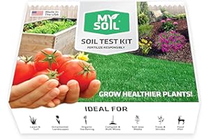 MY SOIL MySoil Soil Test Kit, Unlock Your Lawn & Garden Potential, Complete & Accurate Nutrient and pH Analysis with Recommendations Tailored to Your Soil and Plant Needs