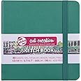 Talens Art Creation Sketchbook 80 Sheets, 12 cm x 12 cm, Forest Green