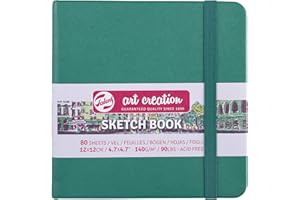 TALENS JAPAN Talens Art Creation Skizzenbuch 80 Blatt, 12 x 12 cm, waldgrün