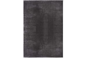 ‎THE CARPET the carpet Relax Weicher, Badezimmerteppich, Bad Set, Badematte, Badvorleger, Anti-Rutsch Unterseite, Waschbar bis 30 Grad, Super Soft, Felloptik Anthrazit, 80 x 150 cm