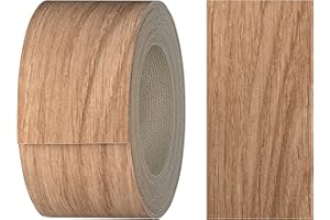 haggiy Melamine Edging Tape with Hot Melt Adhesive 40 mm x 5 m | Iron-On Edging Tape for Shelves & Panels | Edging Tape - Decoration: Oiled Oak