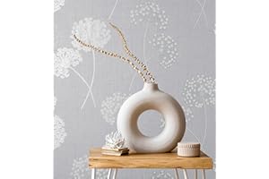 GAULAN 500682369 - Papel Pintado vinílico de Flores Diente de león en Relieve con Estilo nórdico Color Gris para Pared salón Cocina Dormitorio Pasillo - Muestra DIN A4