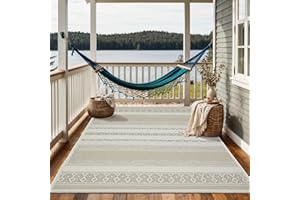 the carpet Calgary - robusto tappeto per esterni, resistente alle intemperie e ai raggi UV, per balcone, terrazza, giardino d'inverno o cucina e sala da pranzo, 80x150 cm, Beige