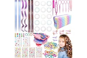 YeahBoom 980PCS Hair Bedazzler Kit,Diamond Hair Machine,Hair Glitter Machine,Hair Styler,Juguete de Perforación con Purpurina,Glam Styling Tool,Glam Styling Tool,Stamper Hair