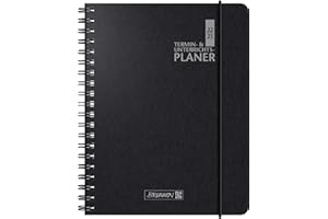 BRUNNEN Schülerkalender Lehrer-Sortiment 2022/2023 Überformat A5: 17 x 24 cm schwarz: 2 Seiten = 1 Woche, 1075961903