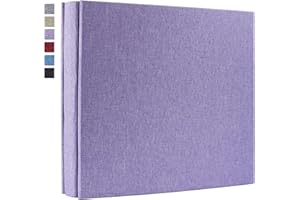 Vienrose Álbum de Fotos 10x15 Funda de Lino Gran capacidad Album 120 Páginas(60 Hojas) Horizontales y Verticales, Boda Familiar para Bebés