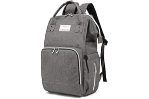 MoFut Mochila para pañales con cambiador, bolso cambiador grande, bolsa para pañales multifuncional, mochila escolar de viaje para viajes, para hombre y mujer