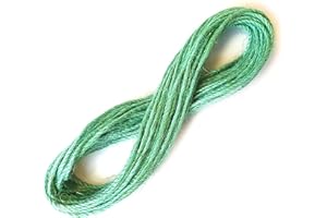 OWLBOOK 10 Meter Schnur Jute Kordel in Grün zum Basteln und Dekorieren von Geschenken und zum Aufhängen von Adventskalender geeignet