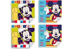 Theonoi Set di asciugamani magici per bambini, asciugamano magico, ideale come bomboniera, compleanno per bambini (4 mickey)