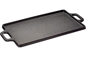 Baumalu 385224 - Bistecchiera in ghisa, Utilizzabile su entrambi i lati, Nero, 38 cm