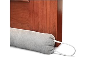 EcoEarth Tappo Antispiffero per Porta, Guarnizione Pesante sotto la Porta da 34", Riempitivo dello Spazio sul Fondo della Porta, Barriera contro la Brezza Fredda e Blocco del Rumore Door Draft Stopper
