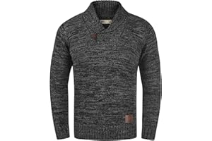 !Solid SDPhil Herren Pullover Strickpullover Grobstrick Pullover mit Schalkragen