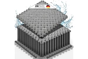 tillvex® Pool Floor Protection Mat, 48 Pieces, Underlay Mat for Pool & Paddling Pool, Pool Mat, Floor Mat, Outdoor, Pool Underlay, Floor Protection Mats, Heat Insulating, Whirlpool Floor Film, Soft