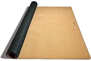 SECOROCO Korkowo-kauczukowa mata do zabawy dla dzieci, bezpieczna, antypoślizgowa, hipoalergiczna, mata dla niemowląt, tworzywa naturalne, 140 x 110 cm