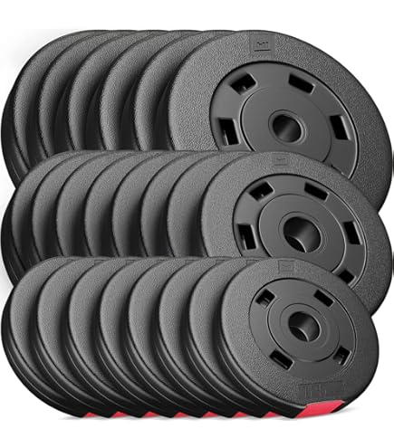 Marbo Sport Disques d'haltères en fonte Slim 30 kg/4 x 1,25 kg, 2 x 2,5