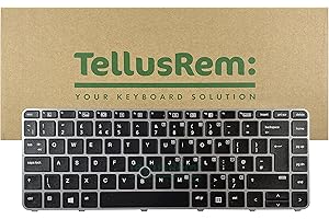 TELLUSREM Teclado de respuesto Ingles retroiluminado para HP 840 G3, 745 G3, 840 G4, 745 G4