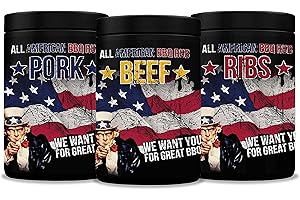 ‎ROYAL SPICE Royal Spice All American BBQ Rub Set – 3x350 g Trockenmarinaden für Pork, Beef & Ribs – Authentische BBQ Rubs im US-Style für Smoker & Grill – Grillgewürze Set für Pulled Pork, Brisket & Rippchen