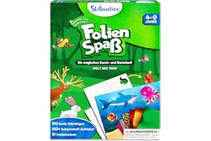 Skillmatics Kunst & Bastelaktivität- Folienspaß Tiere, Schmutzfreie Kunst für Kinder, Bastelsets, DIY-Aktivität, Geschenke für 4 bis 9 Jahre