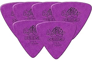 JDLP PUAS PARA BAJO ELECTRICO DUNLOP TORTEX TRIANGLE 431R1.14 MORADAS 6 UNIDADES - ROCKMUSIC ESPAÑA
