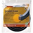 Frost King Available R930H Sponge Rubber Foam Tape 9/16-Inch, Black, 1/2" W,9/16" T