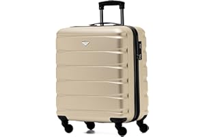 Flight Knight Valigie Rigide in ABS Leggere Con 4 Ruote, Da Cabina E Stiva, Approvate per Oltre 100 Compagnie Aeree Tra Cui Easyjet, British Airways, Ryanair, Virgin Atlantic, Emirates E Molte Altre