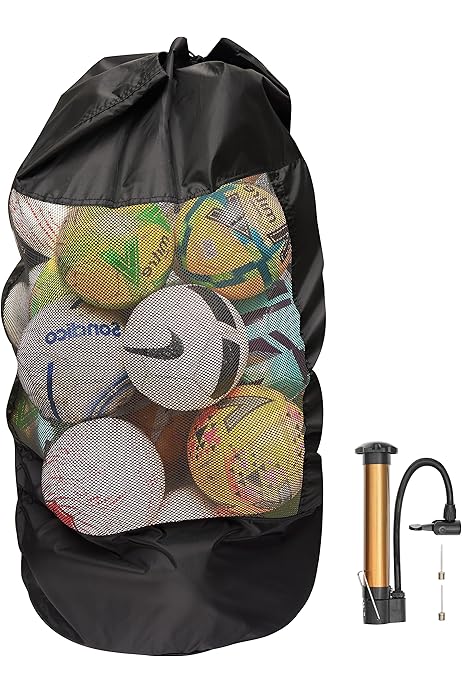 Borsa Per Palloni Kissral - Capacit&agrave; 10-15 Palloni, 110x49 Cm, Tessuto Oxford Impermeabile