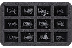 Feldherr HS045BBB10 Bandeja de Espuma es Compatible con Blood Bowl - 12 Compartimentos