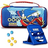 Sonic the Hedgehog Nintendo Switch Case, Gaming On-the-Go Car Kit, Nintendo Switch Controller Grips, Hands-Free Stand, Ninten