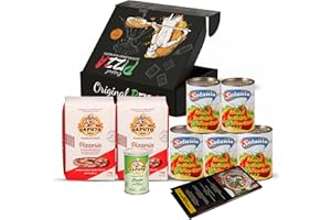 ‎DELICRET THE DELICATE SECRETS OF THE WORLD DELICRET PIZZA ZUTATEN- 2kg Caputo Pizzeria Pizzamehl | 100g Caputo Trockenhefe | 5x 400g San Marzano Tomaten Dosen DOP | +NEAPOLITANISCHE PIZZA REZEPTE | Weichweizenmehl