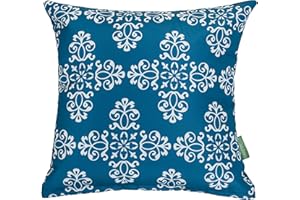 Gardenista Housses de Coussins de Jardin Décoratives 45x45 cm | 5 Pièces | Ensemble de Housses d'extérieur Imperméables | Tissu Doux Résistant à l'eau | Imprimé Ultra-Violet (Marrakech Blue)