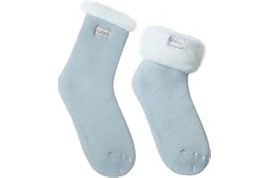 JARSEEN 2 Pares Calcetines de Lana Térmicos de Invierno Bordado Lindo Super Calor Gruesa Calentar Suave Cómodo Calcetines de Mujer