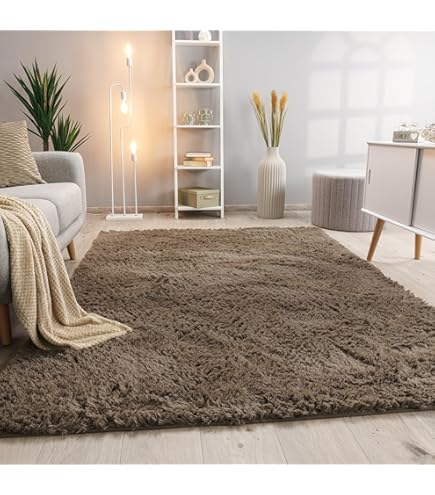 Tapis Rond Rouge 160 Cm à Poils Courts - Salon, Chambre - Polyester Doux, Lavable Machine - Antidérapant