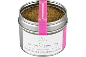 ‎ZAUBER DER GEWÜRZE Zauber der Gewürze Christstollengewürz, Stollengewürz für Christstollen, ideal auch für anderes Gebäck und Desserts in der Weihnachtsbäckerei, 45 g