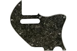 XINMAISUJIAO Pickguard personnalisé pour guitare Telecaster Merle Haggard trou F Thinline (4 plis) Noir nacré