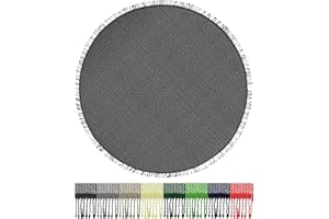 Brandsseller Obrus zewnętrzny odporny na warunki atmosferyczne, antypoślizgowy, do ogrodu, na kemping, balkon, okrągły, o średnicy 160 cm, szary