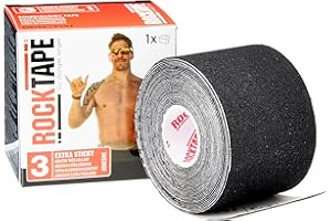 Rocktape H2O Black Kinesiology Tape (5cm x 5m) - SS25