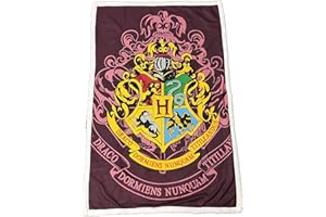 LYO Harry Potter Plaid Sherpa – Coperta Plaid Super Morbida – Motivo: Casette di Poudlard – Regalo per Fan e Passionnato – Qualità superiore – Dimensioni 100 cm x 150 cm
