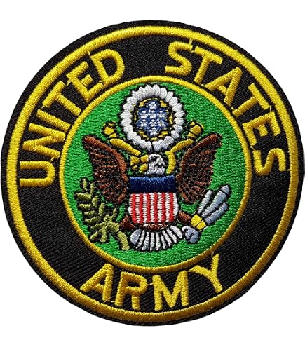 Lot De 2 écussons Militaires USA Sergent Aviateur : Badge Thermocollant Avec étoile Et Aile, Environ 7,5 X 1,5 Cm - 7