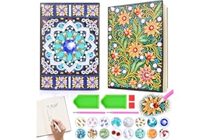 PEAROFT Regalo Bambina 6 7 9 10 Anni Femmina, Giochi Bimba Diamond Painting Bambini Diario Segreto Bambina 5 8 11 12 Anni Idea Regali Compleanno Bambini Giocattoli Kit Lavoretti Creativi Mosaico Set Pittura