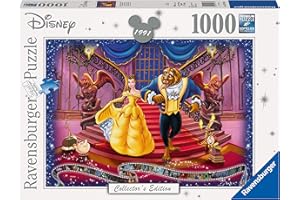 Ravensburger Disney Collector’s Edition Beauty and The Beast 1000 Piece Jigsaw Puzzle for Adults and Kids Age 12 and Up, Multicolored, 38.1 x 27.9 x 5.1 Centimetres