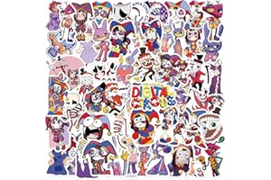 KOWASO 56 pièces The Amazing Digital Circus autocollants décalcomanies pour bouteille d'eau ordinateur portable bagages voiture vélo vélo étanche vinyle autocollants Pack